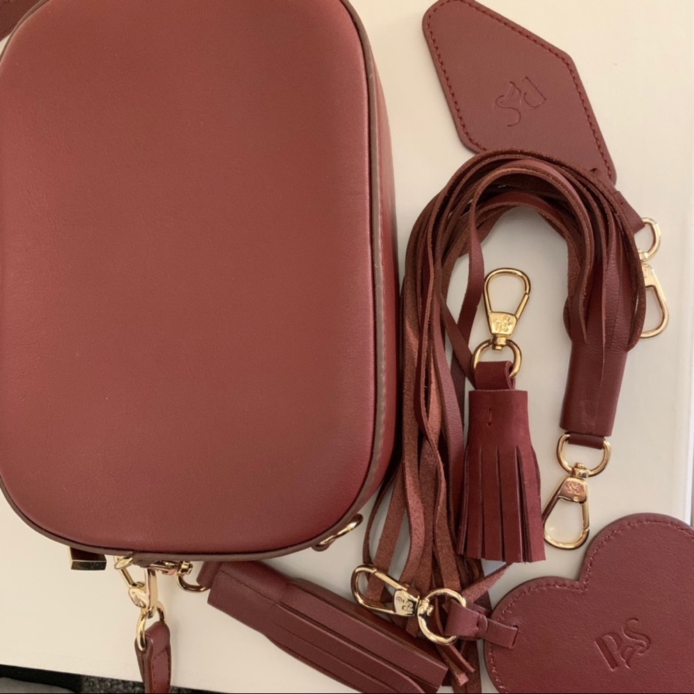 Pop&Suki Cognac Camera Bag + Accessories (unused)